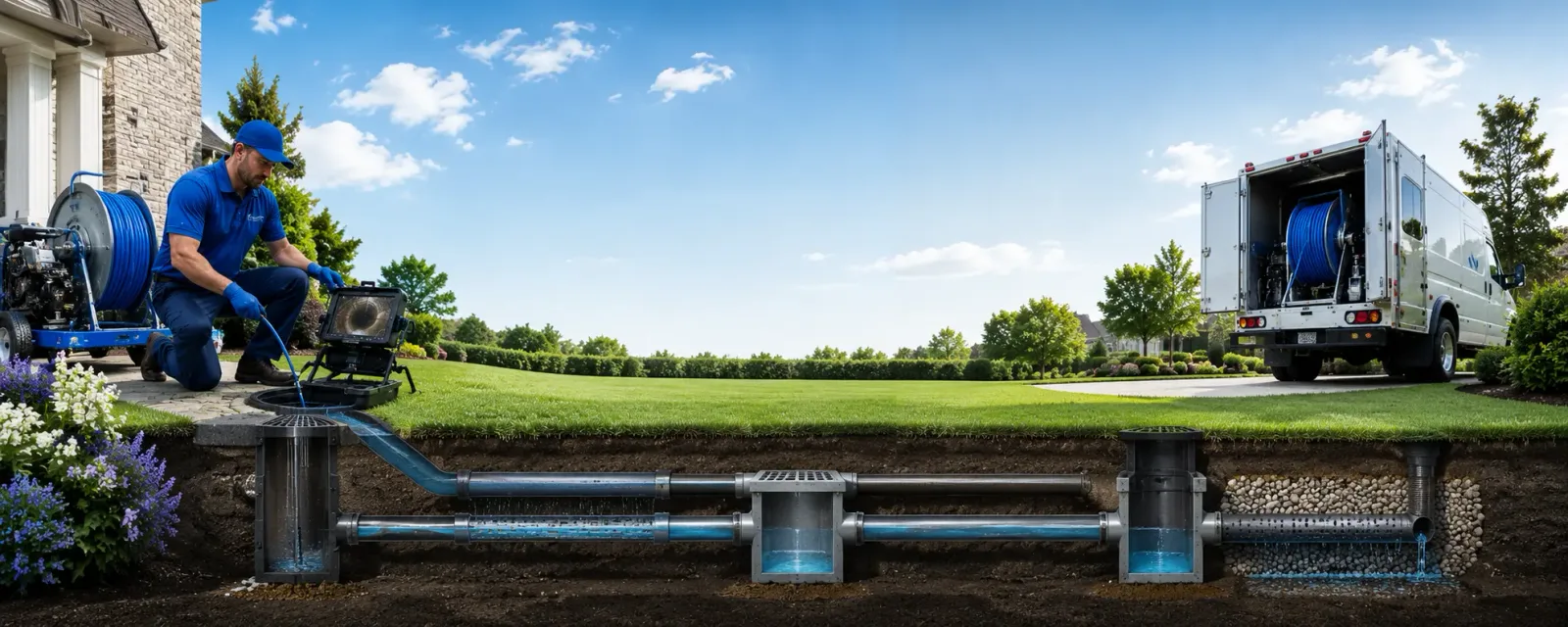 Outdoor drain cleaning information for Montpelier, VT